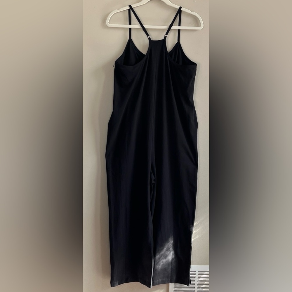 Pact Organic Cotton Cool Stretch Lounge Black Racerback Jumpsuit size medium - Picture 10 of 16